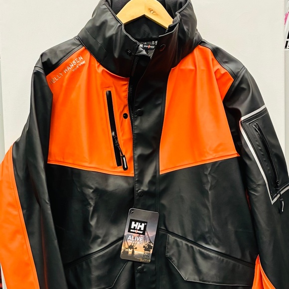 Helly Hansen Workwear Men's West Coast PU Waterproof Jacket (KM0001) - Picture 1 of 4